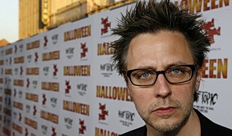 Writer/director James Gunn arrives at the premiere of Halloween in Hollywood
